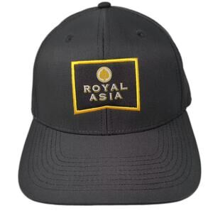 Fahrenheit Baseball Cap Black Gold Royal Asia Tai Foong USA Hat OS Slideback